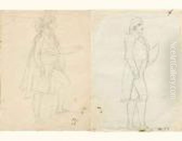 Etudes De Personnages En Pied Pour "le Sacre" - view 1