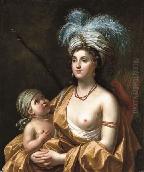 Portrait Of A Lady And Her Child, As An Allegory Of The Americas - view 1