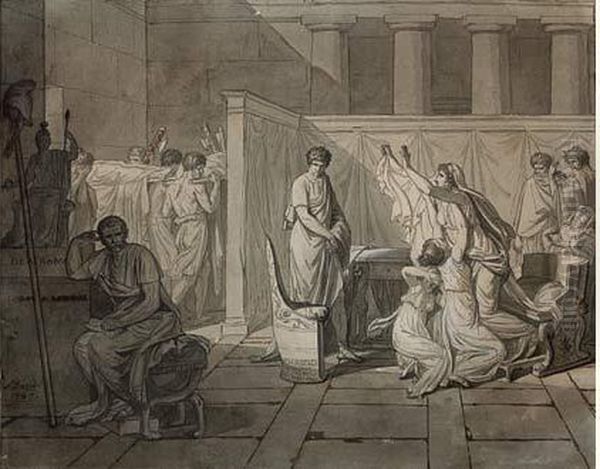 Les Licteurs Ramenent A Brutus Les Corps De Ses Fils Morts - view 1