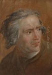 Head Of A Man Turned Three-quarters To The Right by Jacques Louis David