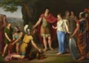 Die Grosmut Des Scipio by Jacques Louis David