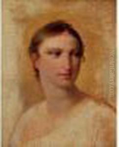 Portrait De Jeune Femme, Esquisse by Jacques Louis David