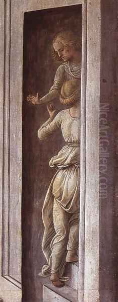 The Annunciation with two Kneeling Donors (detail-2) c. 1440 - view 1