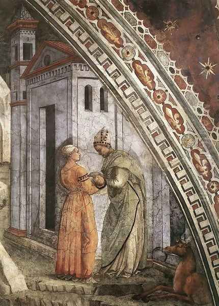 St Stephen is Born and Replaced by Another Child (detail-2) 1452-65 - view 1