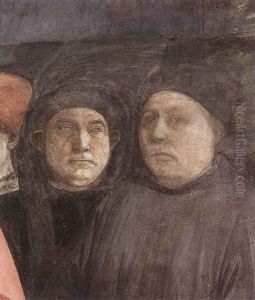 The Saint's Funeral (detail-1) 1460 by Fra Filippo Lippi