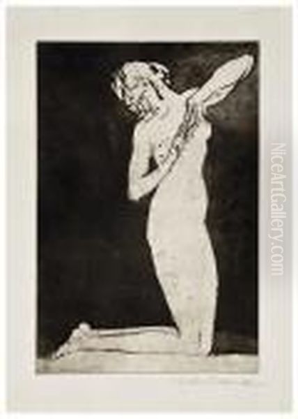 Kneeling Figure - view 1