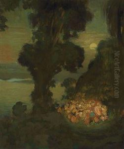 The Hosts Of Faery by Arthur Bowen Davies