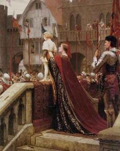A little prince likely in time to bless a royal throne by Edmund Blair Blair Leighton