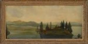 Lake And Island, Sierra Nevada by Arthur Bowen Davies
