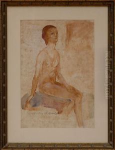 Nude In A Landscape by Arthur Bowen Davies