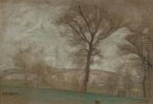 Landscape With Trees. by Arthur Bowen Davies