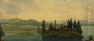 Lake And Island, Sierra Nevada by Arthur Bowen Davies