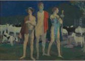 Evening Among The Ruins by Arthur Bowen Davies