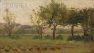 Houses Beyond The Trees by Arthur Bowen Davies