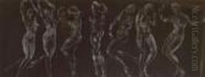 Dancing Women, Study For A Mural by Arthur Bowen Davies