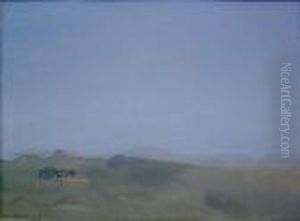 Group Of Houses In A Landscape by Arthur Bowen Davies