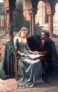 Abelard and his Pupil Heloise by Edmund Blair Blair Leighton
