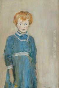 Girl With Flower by Arthur Bowen Davies