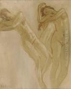 Study Of Female Nudes by Arthur Bowen Davies