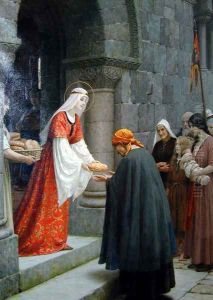 The Charity of St. Elizabeth of Hungary by Edmund Blair Blair Leighton