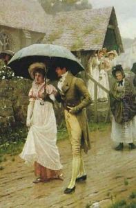 A Wet Sunday Morning by Edmund Blair Blair Leighton