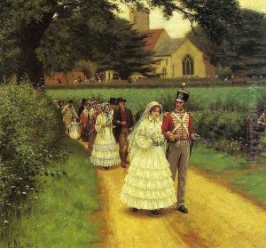 The Wedding March by Edmund Blair Blair Leighton