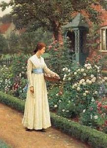 Summer Roses by Edmund Blair Blair Leighton