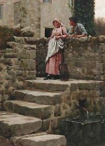 Sweethearts by Edmund Blair Blair Leighton