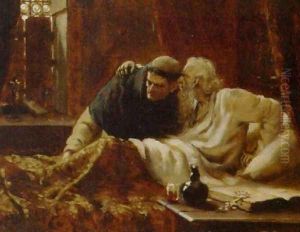 The Secret (sketch) by Edmund Blair Blair Leighton