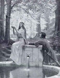 Pelleas and Melisande by Edmund Blair Blair Leighton