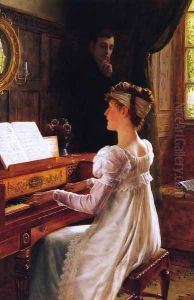 Courtship 2 by Edmund Blair Blair Leighton