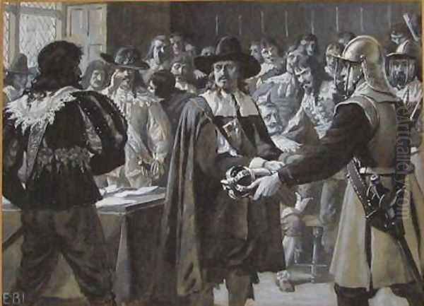 Cromwell dissolving the Long Parliament - view 1