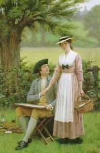 The Lord of Burleigh, Tennyson by Edmund Blair Blair Leighton