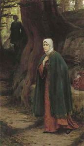 The Footstep by Edmund Blair Blair Leighton