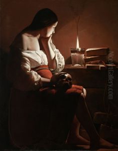 Magdalen with the Smoking Flame c. 1640 by Georges de La Tour
