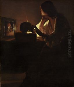 The Repentant Magdalen 1635 by Georges de La Tour