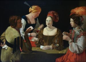 Cheater with the Ace of Diamond 1635 by Georges de La Tour