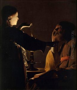 The Dream of St Joseph c. 1640 by Georges de La Tour