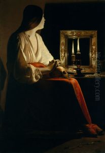 The Penitent Magdalen 1638-43 by Georges de La Tour