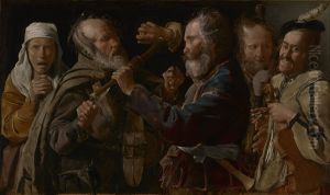 Quarrelling Musicians 1625-30 by Georges de La Tour