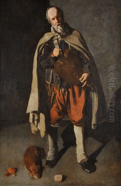 The Hurdy Gurdy Player with his Dog, 1620s - view 1
