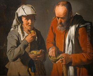 Peasant Couple Eating