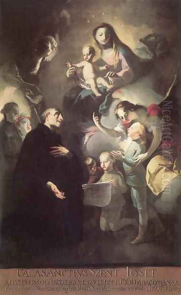 Saint Joseph Calasantius before the Virgin 1767 - view 1