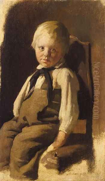 Boy on a Chair (Bauernjunge auf einem Stuhl sitzend) - view 1