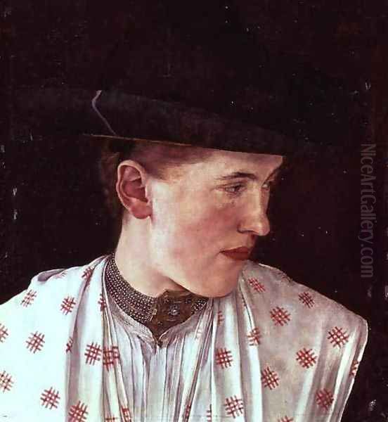 Head of a Peasant Girl, c.1880 - view 1