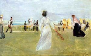 Tennis Game by the Sea by Max Liebermann