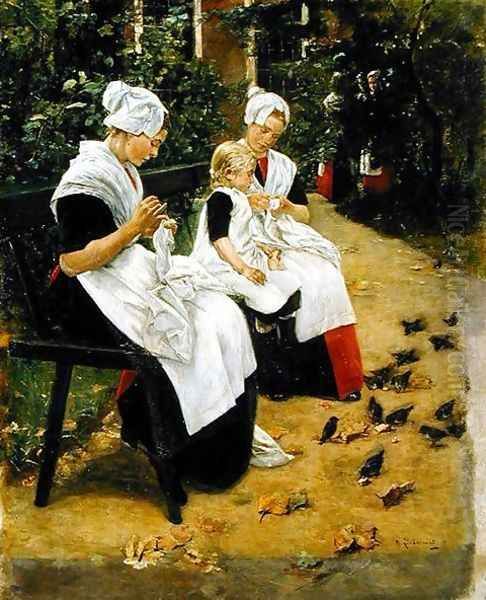 Amsterdam Orphans in the Garden, 1885 - view 1