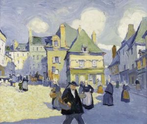 Finistere - La Place Terre Au Duc by Pierre De Belay