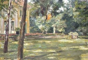 Garden Scene by Max Liebermann