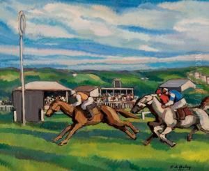 Jour De Course A Deauville by Pierre De Belay